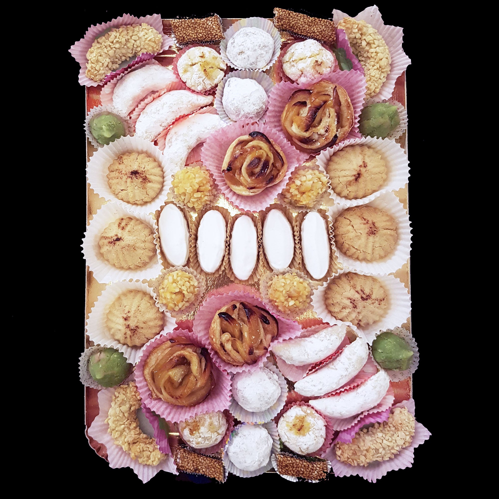 Plateau dessert petits gâteaux mariage