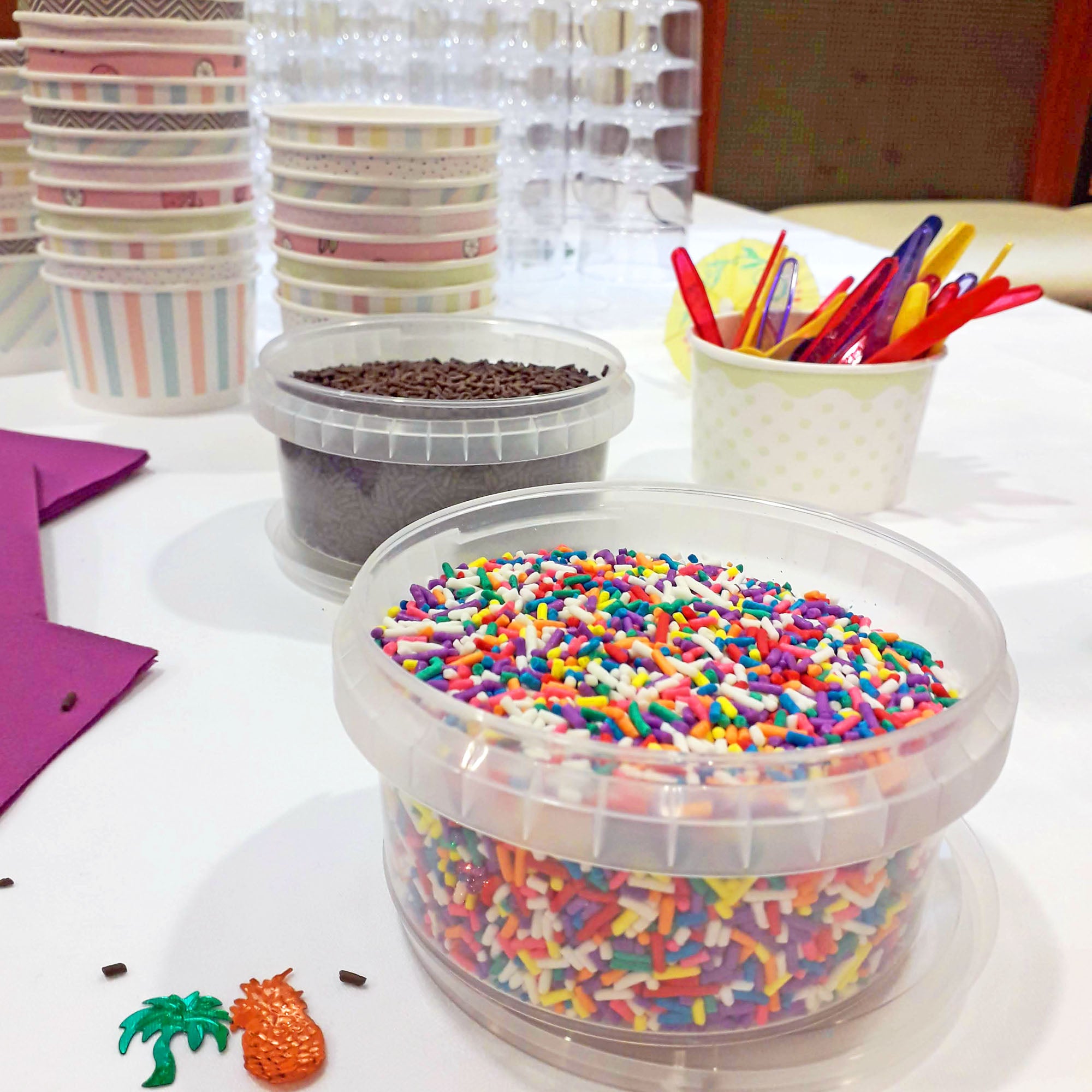 Garniture glaces anniversaire