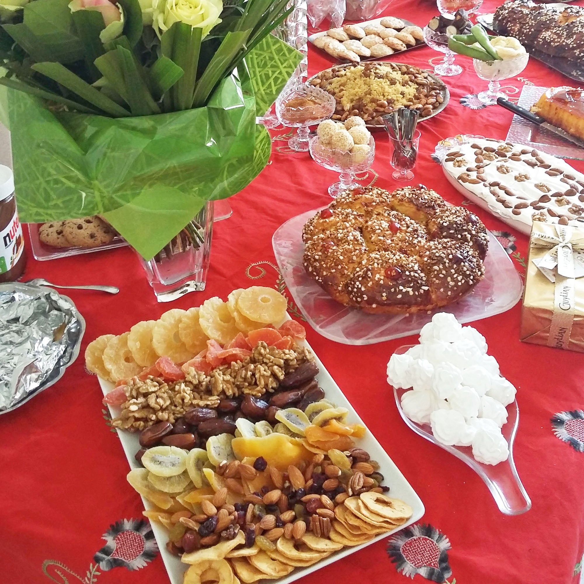 Buffet desserts fruits sabayon gâteaux